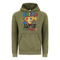 Vintage Olive autism is my super power Vintage Hoodie - MaliasSmallBusiness