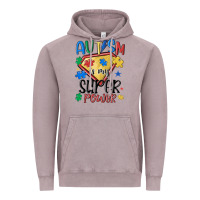 Vintage Zinc autism is my super power Vintage Hoodie - MaliasSmallBusiness