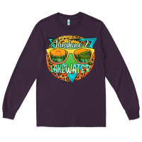 Plum sunshine & lakewater Long Sleeve Tee - JahusDesignShop