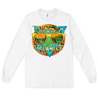White sunshine & lakewater Long Sleeve Tee - JahusDesignShop