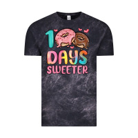 Cloud Black 100 days sweeter Vintage Tee - MaliasSmallBusiness