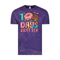 Cloud Purple 100 days sweeter Vintage Tee - MaliasSmallBusiness