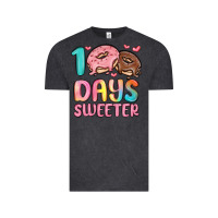 Vintage Black 100 days sweeter Vintage Tee - MaliasSmallBusiness
