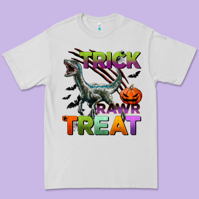 Trick Rawr Treat Premium Tee Designed By Bundleandbundleshop