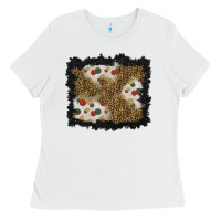 Christmas Mistletoe Background Ladies Tee | Teevron