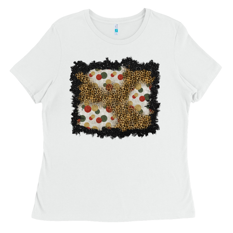 Christmas Mistletoe Background Ladies Tee by BundleAndBundleShop | Teevron