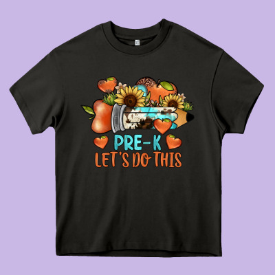 Pre K Let's Do This Heavy Core Tee Designed By Jahusdesignshop