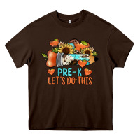 Chocolate Brown pre k let's do this Heavy Core Tee - JahusDesignShop