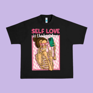 Self Love Is The Best Love Urban Heavy Tee Designed By Maliassmallbusiness