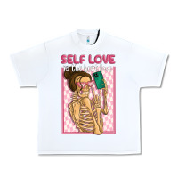 White self love is the best love Urban Heavy Tee - MaliasSmallBusiness