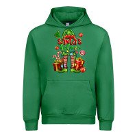 Emerald santa s helper Urban Hoodie - FaDigitalArtStudio