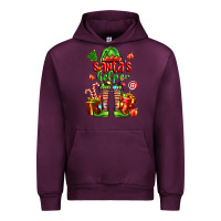 Mauve Wine santa s helper Urban Hoodie - FaDigitalArtStudio