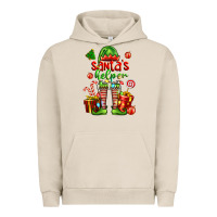 Pigment French Oak santa s helper Urban Hoodie - FaDigitalArtStudio