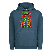 Pigment Midnight Navy santa s helper Urban Hoodie - FaDigitalArtStudio