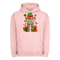 Pigment Salmon santa s helper Urban Hoodie - FaDigitalArtStudio