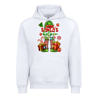 White santa s helper Urban Hoodie - FaDigitalArtStudio