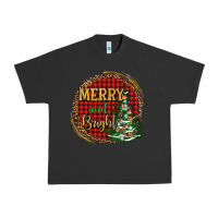 Pigment Black merry and bright christmas tree Urban Heavy Tee - AdoDesignShop