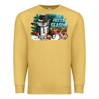 Antique Gold its freezin season Premium Sweatshirt - CowGirlArtShop