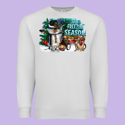 Its Freezin Season Premium Sweatshirt Designed By Cowgirlartshop