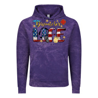 Cloud Purple dispatcher life Vintage Hoodie - MaliasSmallBusiness