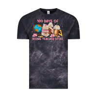Cloud Black 100 days of doing teacher stuff Vintage Tee - MaliasSmallBusiness