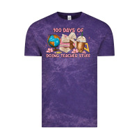 Cloud Purple 100 days of doing teacher stuff Vintage Tee - MaliasSmallBusiness