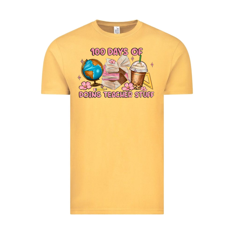100 Days Of Doing Teacher Stuff Vintage Tee by MaliasSmallBusiness | Teevron
