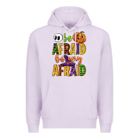 Lilac be afraid be very afraid Premium Hoodie - CowGirlArtShop