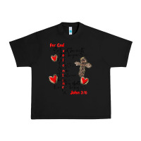 Black for god so loved the world Urban Heavy Tee - MaliasSmallBusiness