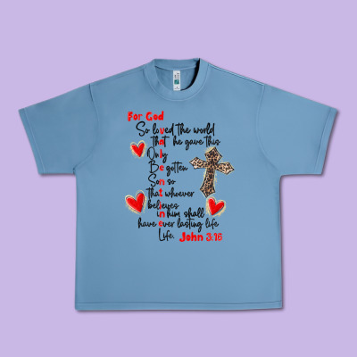 For God So Loved The World Urban Heavy Tee Designed By Maliassmallbusiness