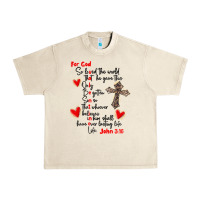 Sandshell for god so loved the world Urban Heavy Tee - MaliasSmallBusiness