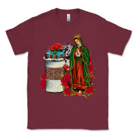 Burgundy our lady of guadalupe coffee Classic Tee - JahusDesignShop