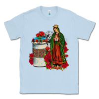 Dusty Blue our lady of guadalupe coffee Classic Tee - JahusDesignShop