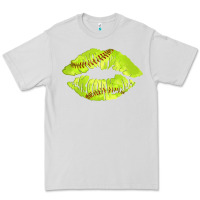 Dove Grey softball lips Premium Tee - AdoDesignShop