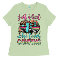 Matcha just a girl who loves camping Ladies Tee - JahusDesignShop