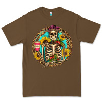 Cacao western skeleton coffee sunflowers Premium Tee - Artiststas