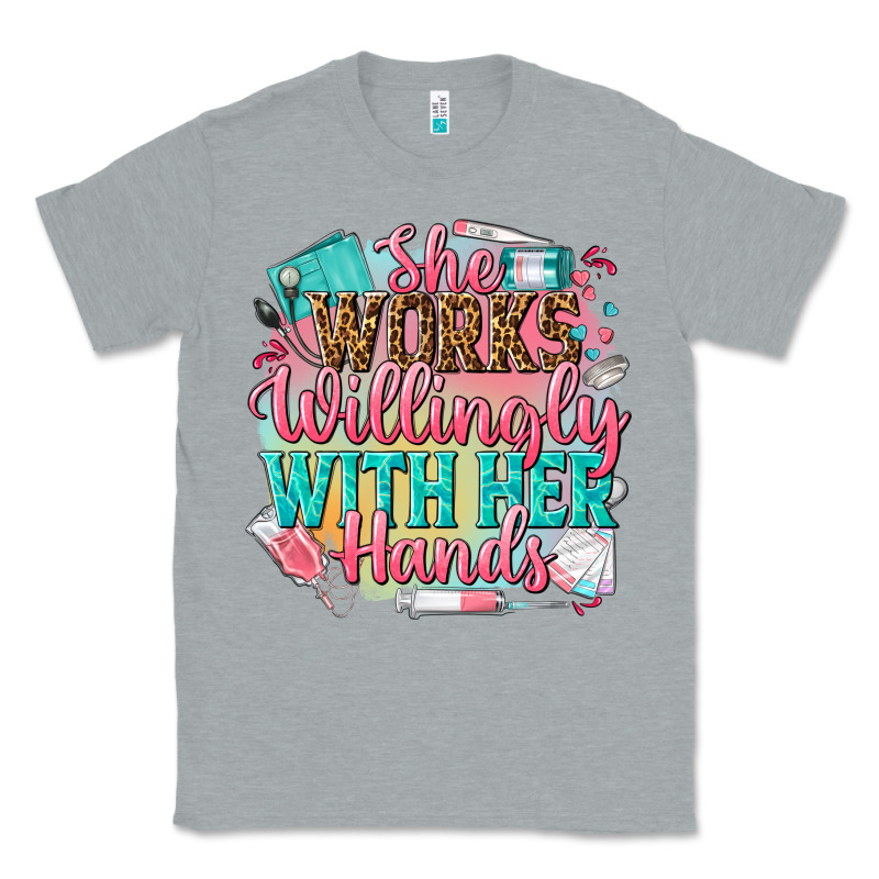 She Works Willingly With Her Hands Classic Tee by NancyCooperArtShop | Teevron