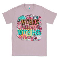 Lilac she works willingly with her hands Classic Tee - NancyCooperArtShop
