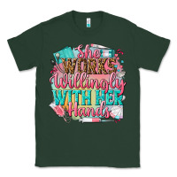 Sports Green she works willingly with her hands Classic Tee - NancyCooperArtShop