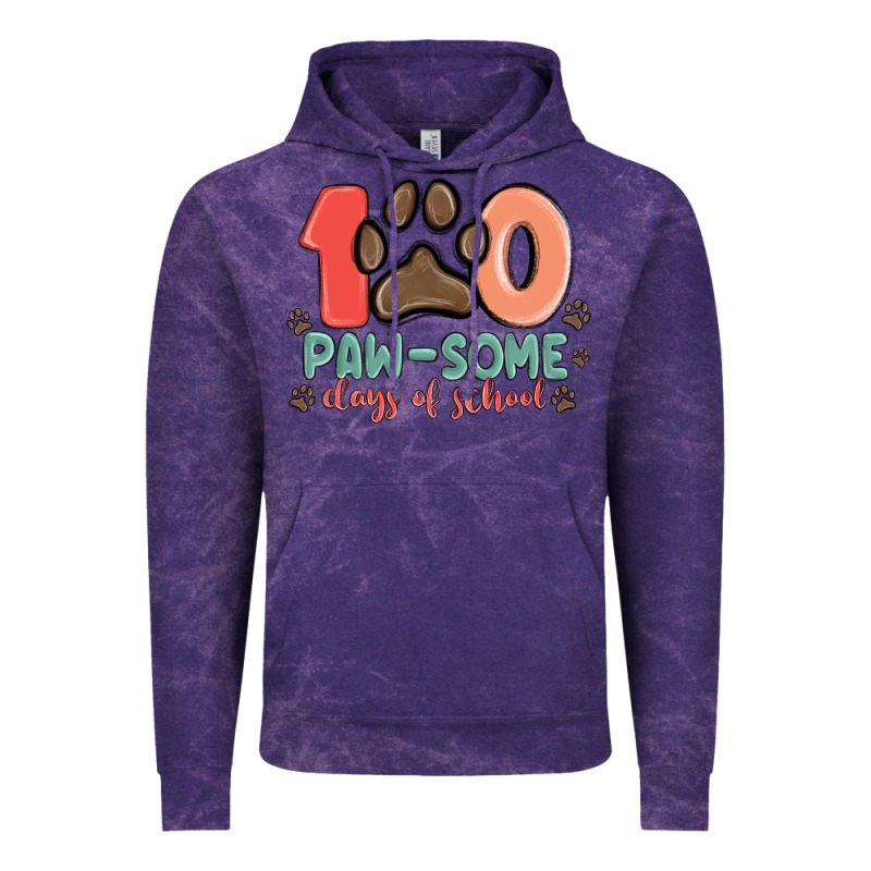 100 Pawsome Days Of School Vintage Hoodie by MaliasSmallBusiness | Teevron