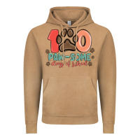 Vintage Camel 100 pawsome days of school Vintage Hoodie - MaliasSmallBusiness