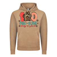 Vintage Coffee 100 pawsome days of school Vintage Hoodie - MaliasSmallBusiness