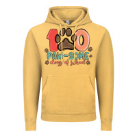 Vintage Mustard 100 pawsome days of school Vintage Hoodie - MaliasSmallBusiness