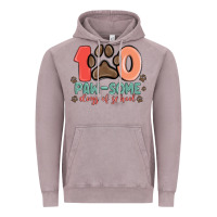 Vintage Zinc 100 pawsome days of school Vintage Hoodie - MaliasSmallBusiness