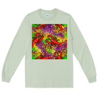 Matcha Mardi Gras Lobster Seamless Pattern Long Sleeve Tee - BundleAndBundleShop