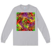 Moon Dust Mardi Gras Lobster Seamless Pattern Long Sleeve Tee - BundleAndBundleShop