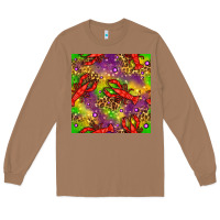 Toasted Coconut Mardi Gras Lobster Seamless Pattern Long Sleeve Tee - BundleAndBundleShop