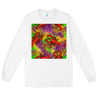White Mardi Gras Lobster Seamless Pattern Long Sleeve Tee - BundleAndBundleShop
