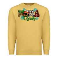 Antique Gold mama claus christmas Premium Sweatshirt - CowGirlArtShop