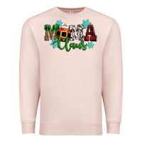 Pale Pink mama claus christmas Premium Sweatshirt - CowGirlArtShop